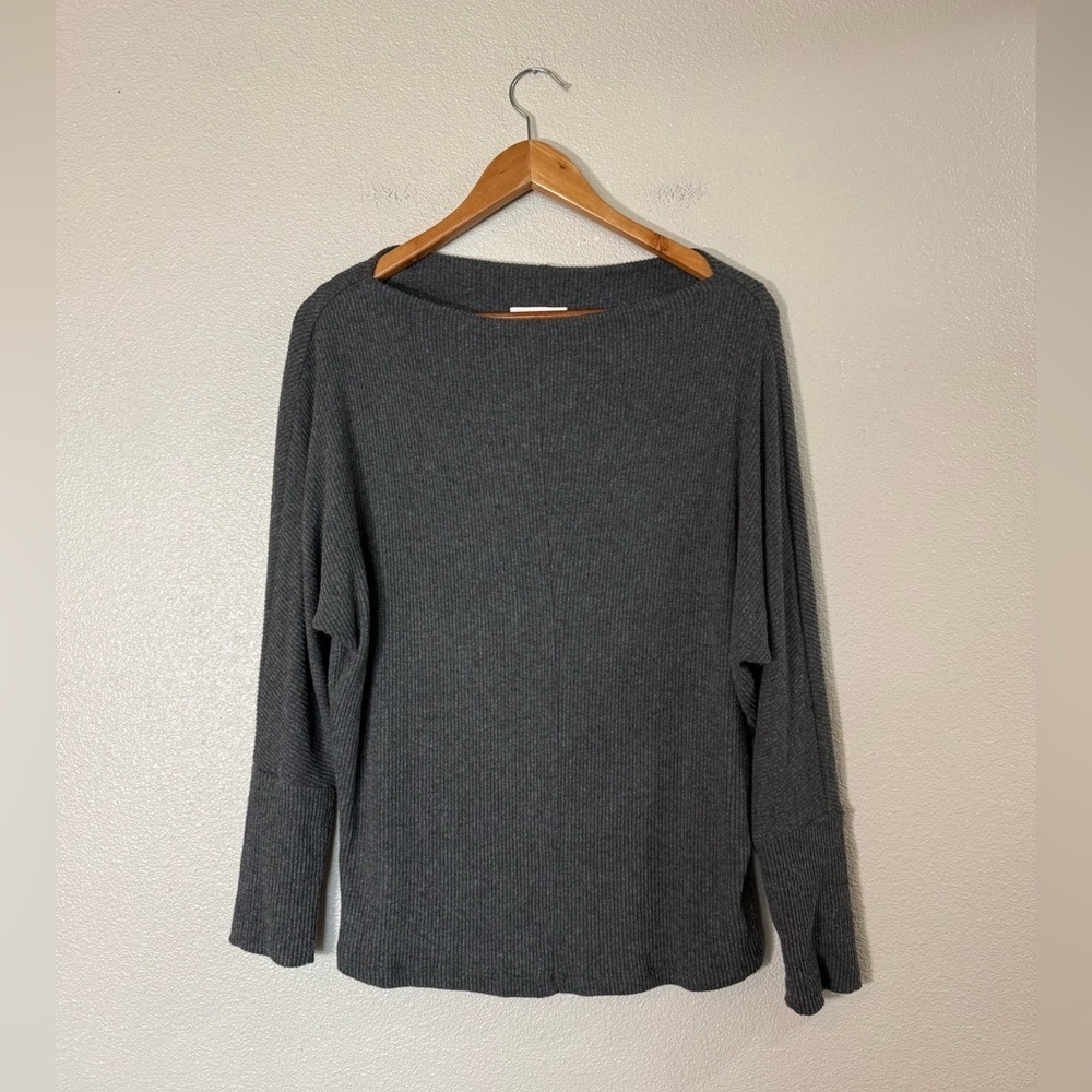 VELVET BY GRAHAM & SPENCER BORSALA COZY RIB DOLMAN TOP Small